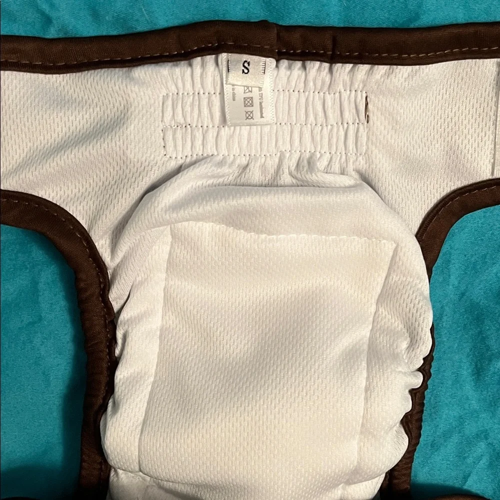 PET SOFT REUSABLE 🐶 BROWN PUPPY/DOG DIAPER SMALL